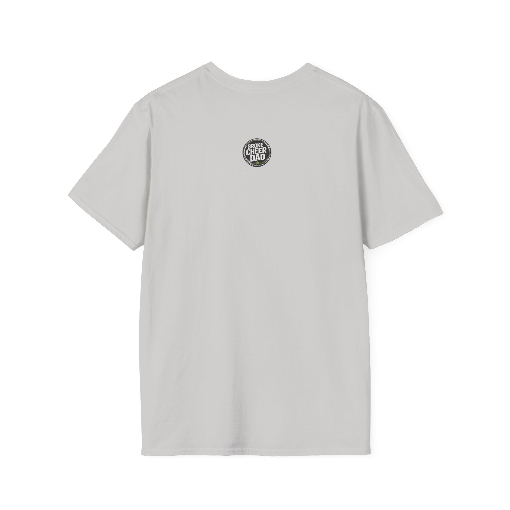 Emotionally Invested Financially Devastated Broke Cheer Dad T-Shirt | Funny Cheer Dad Tee