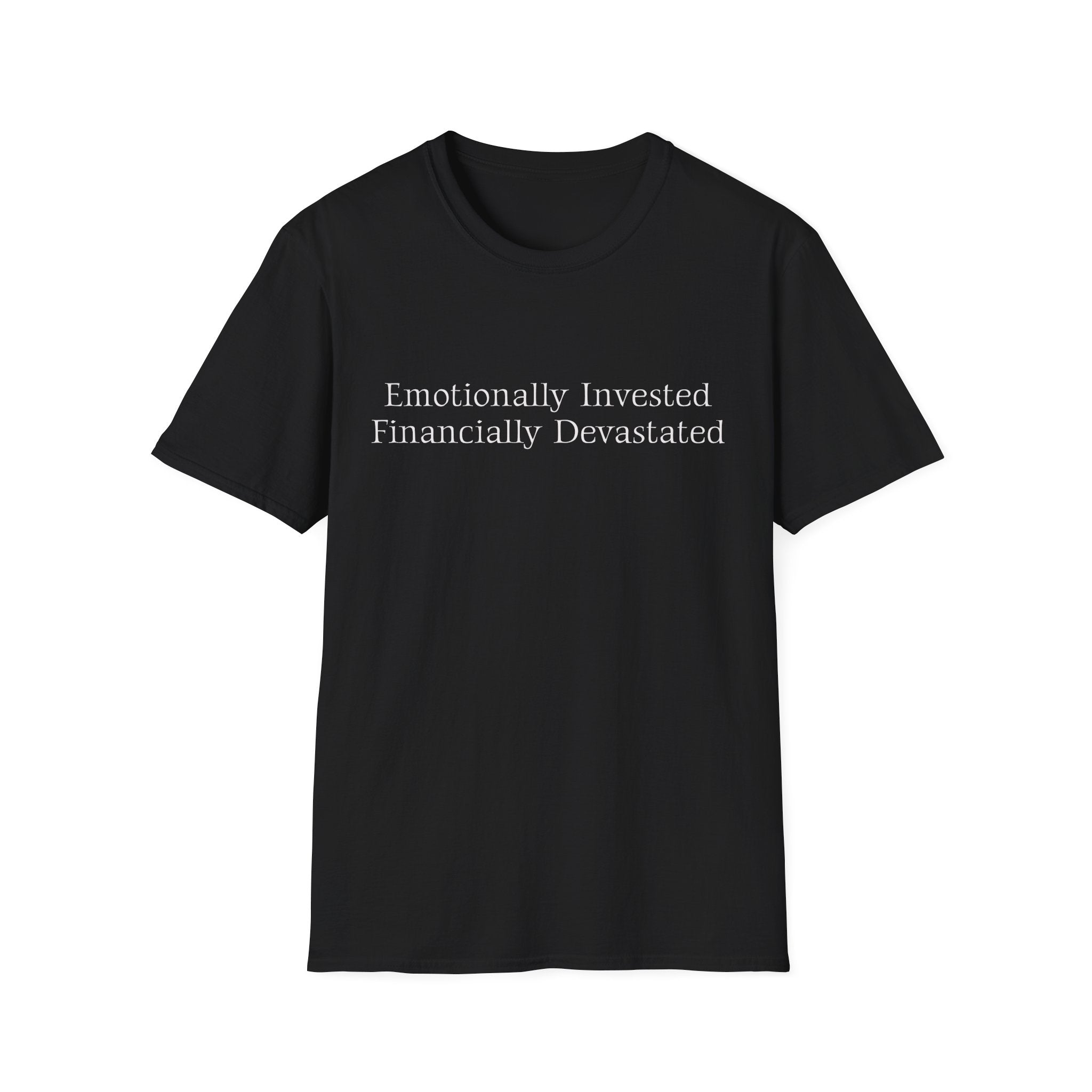 Emotionally Invested Financially Devastated Broke Cheer Dad T-Shirt | Funny Cheer Dad Tee