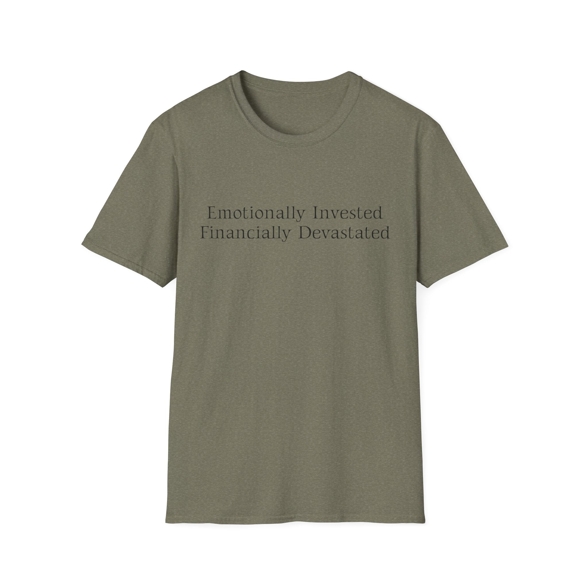 Broke Cheer Dad Emotionally Invested Financially Devastated T-Shirt | Dad Tee