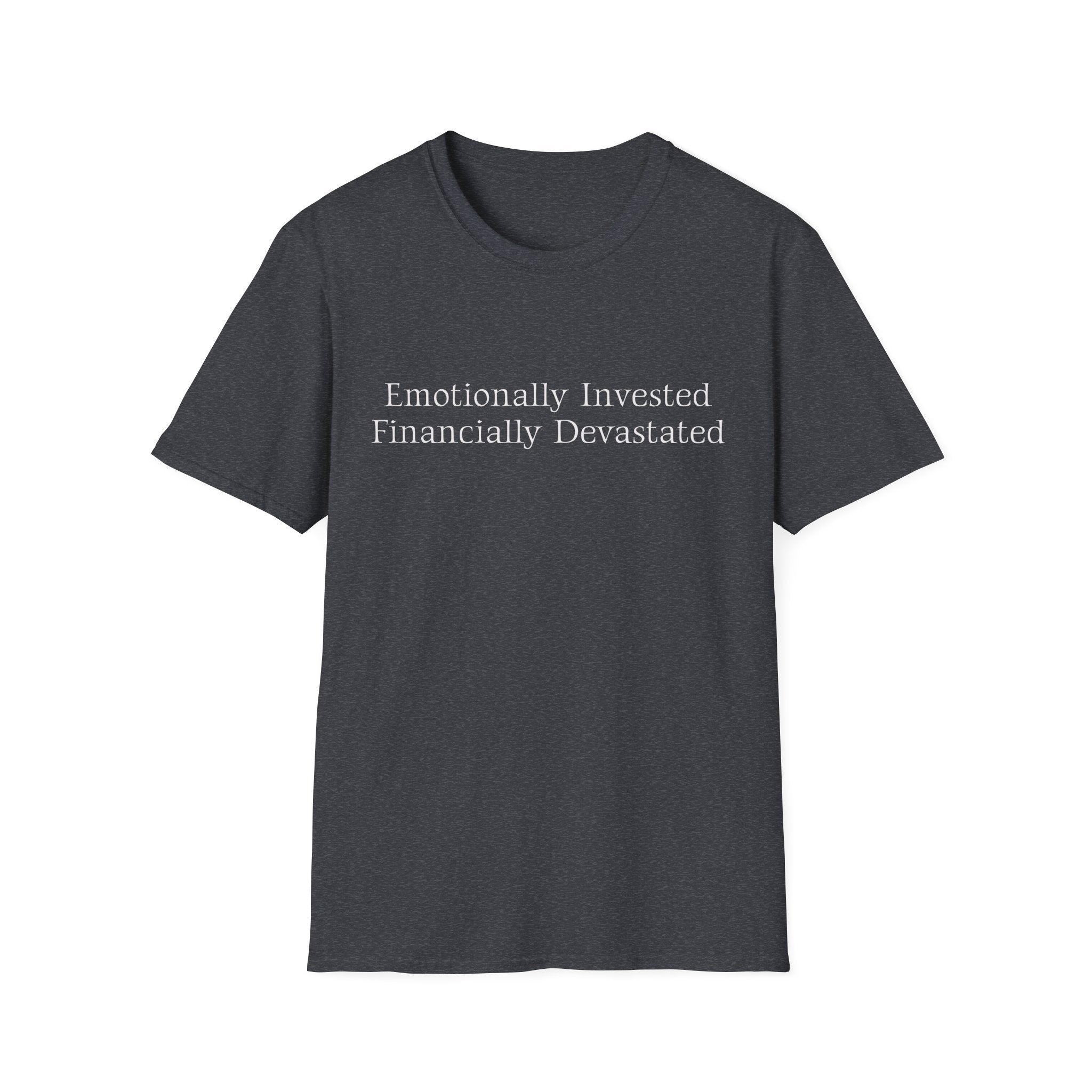 Emotionally Invested Financially Devastated Broke Cheer Dad T-Shirt | Funny Cheer Dad Tee