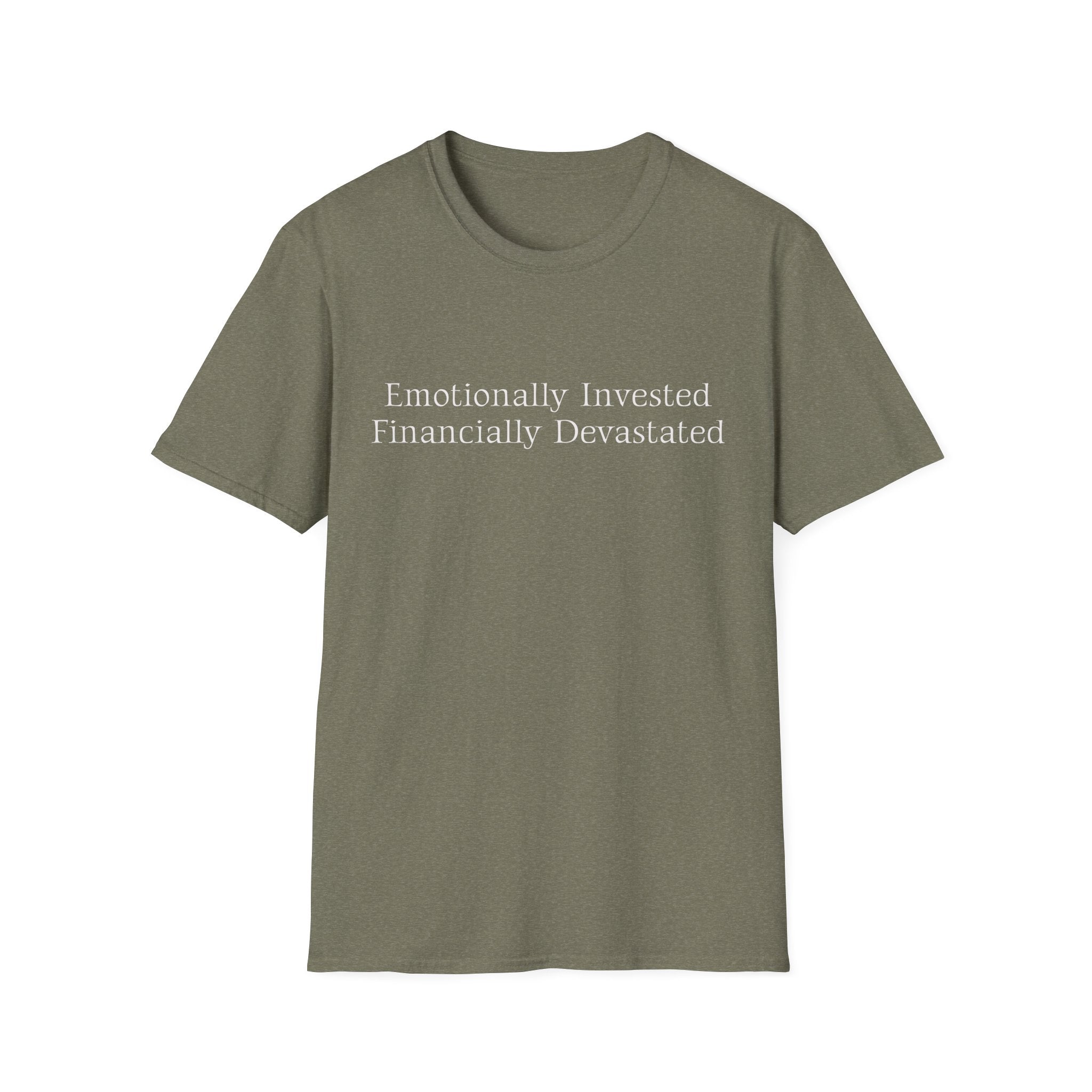 Emotionally Invested Financially Devastated Broke Cheer Dad T-Shirt | Funny Cheer Dad Tee
