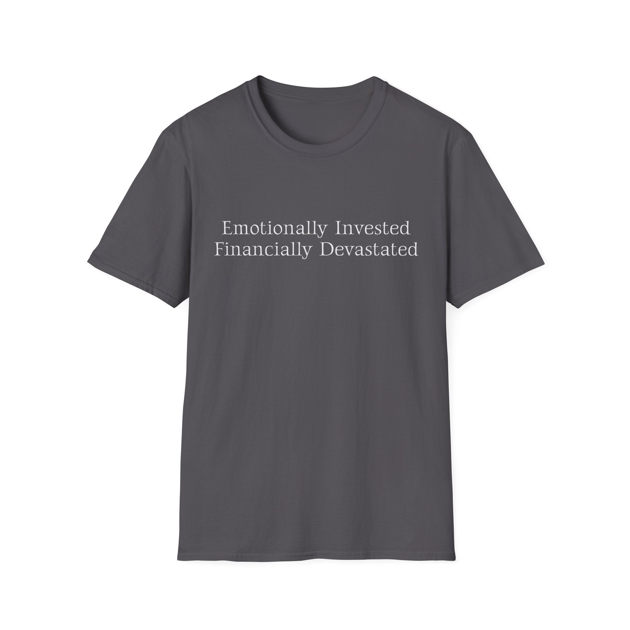 Emotionally Invested Financially Devastated Broke Cheer Dad T-Shirt | Funny Cheer Dad Tee