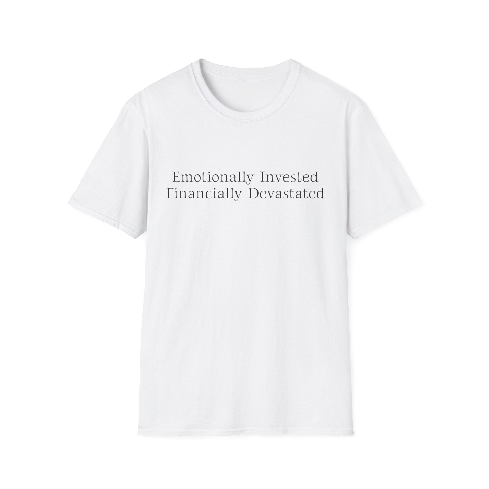 Broke Cheer Dad Emotionally Invested Financially Devastated T-Shirt | Dad Tee