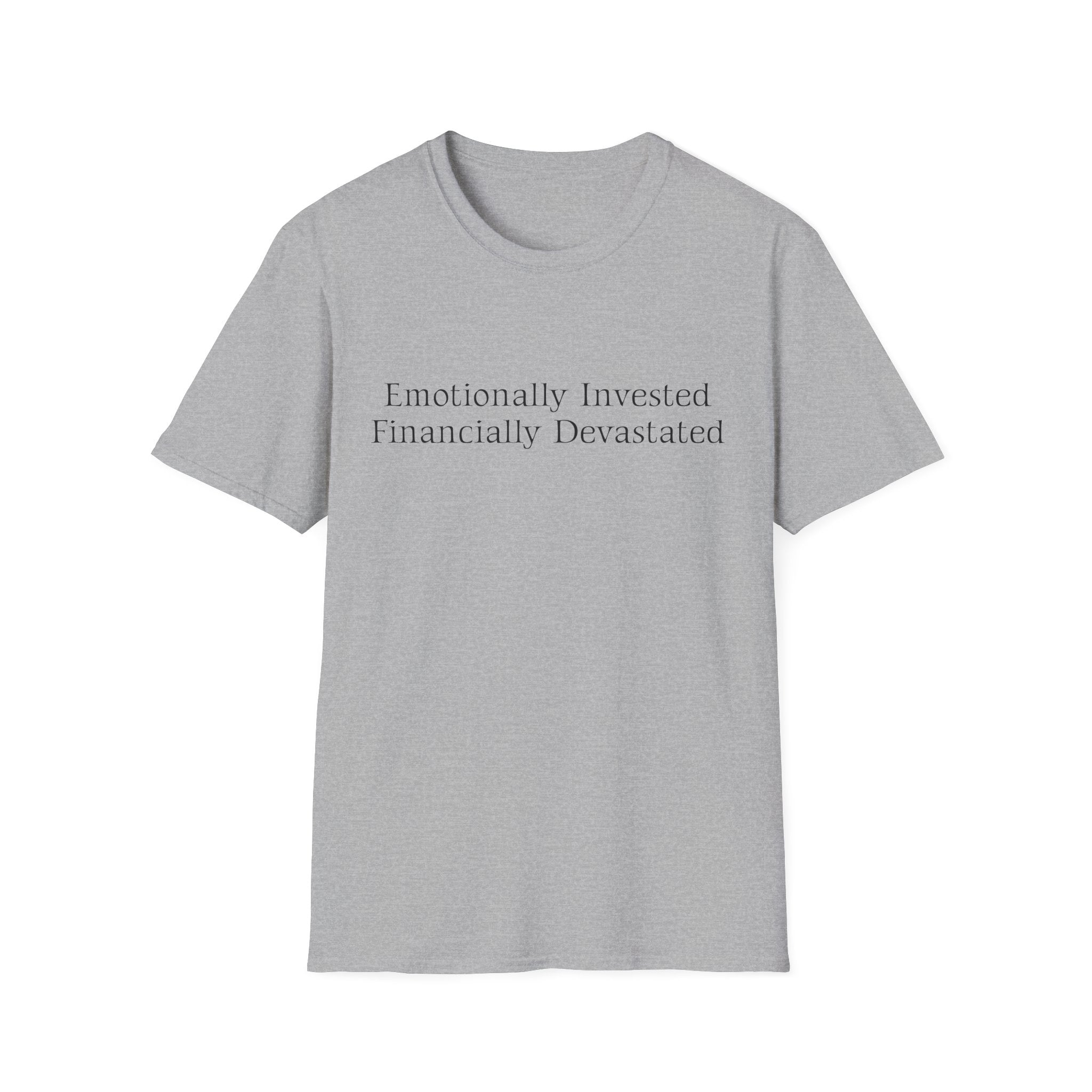 Broke Cheer Dad Emotionally Invested Financially Devastated T-Shirt | Dad Tee