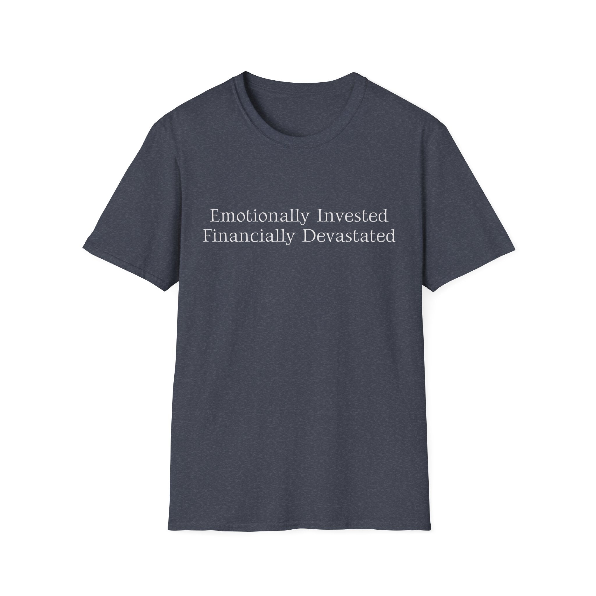 Emotionally Invested Financially Devastated Broke Cheer Dad T-Shirt | Funny Cheer Dad Tee